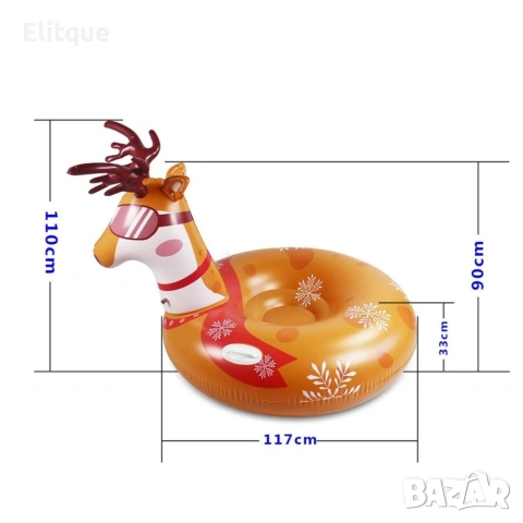 Надуваема шейна елен с удобни дръжки, за зима и лято , снимка 3 - Зимни спортове - 53389562