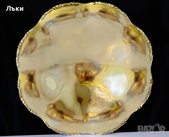 Бронзова фруктиера 31 см.,Quist,барок. , снимка 3 - Антикварни и старинни предмети - 28752748