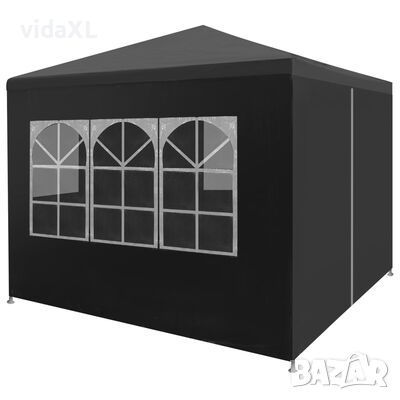 vidaXL Парти шатра, 3х3 м, антрацит（SKU:45098, снимка 1 - Градински мебели, декорация  - 45078892