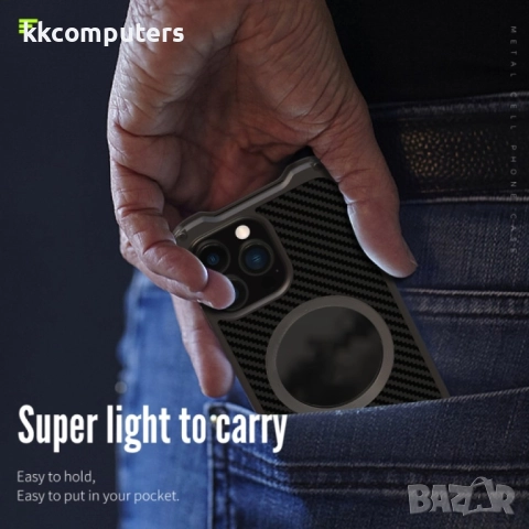 Apple iPhone 13 Удароустойчив R-JUST RJ51 Hollow Метален Калъф и Протектор , снимка 8 - Калъфи, кейсове - 52818925