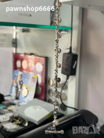 Сребърна верижка за джобен часовник, снимка 11 - Антикварни и старинни предмети - 51455277