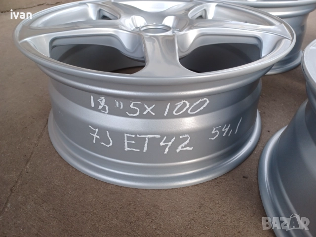 4 бр. чисто нови алуминиеви джанти AEZ 18 цола 5x100, централен отвор 54.1 , ET42, 7J, снимка 7 - Гуми и джанти - 51542748