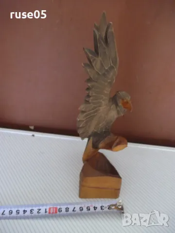 Фигура дървена "Орел кацнал върху скала" резбована, снимка 10 - Колекции - 50337343