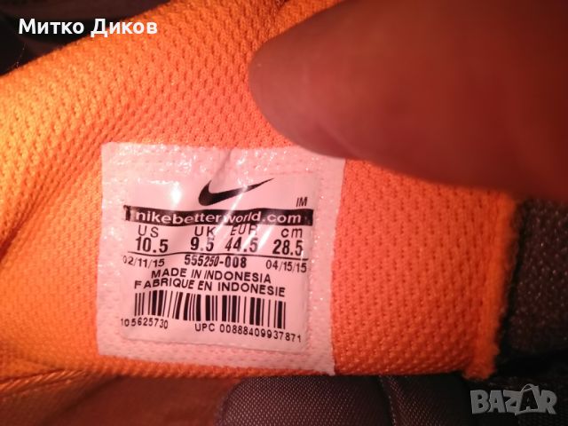 Nike маратонки естествена кожа леки велур маркови  №44.4 стелка 285мм UK-9.5  US-10.5, снимка 7 - Маратонки - 45607929