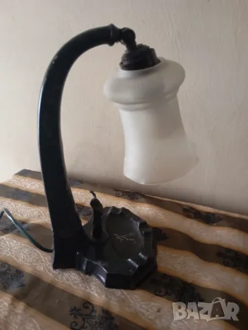 Стара лампа арт деко, снимка 6 - Настолни лампи - 50054734