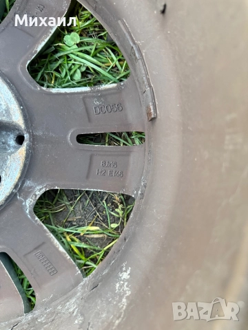 Алуминиеви джанти 16 инча с гуми, оригинални от  Мерцедес Е-клас 8J/16 ET46, снимка 8 - Гуми и джанти - 52430622