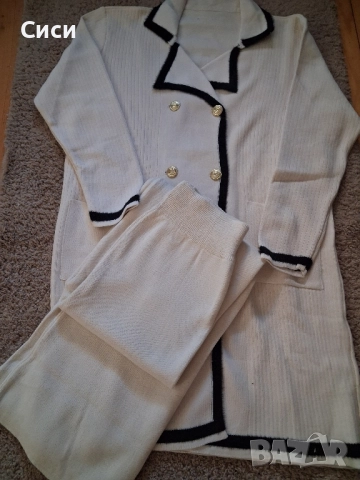 Дамски комплекти финно плетиво в два цвята , снимка 2 - Комплекти - 52170506