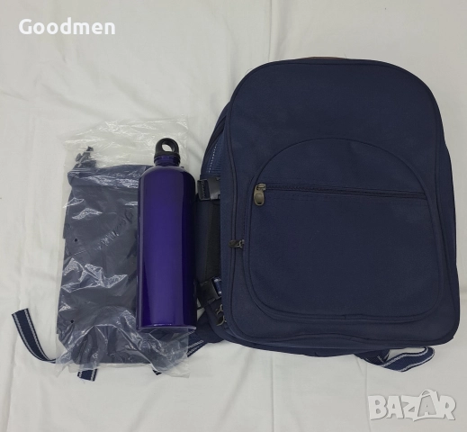 Пикник раница с посуда за двама