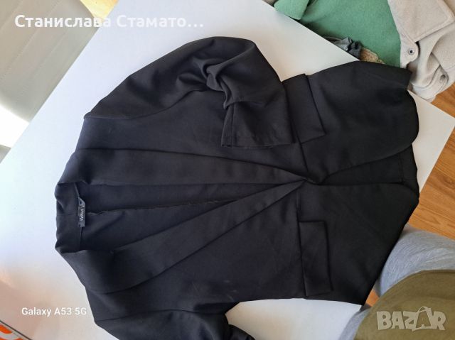 Дамско черно сако , снимка 3 - Сака - 45308123