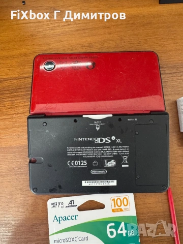 Nintendo DSi XL Mario Edition + R4 с 64гб и 300 игри, снимка 3 - Nintendo конзоли - 54113444