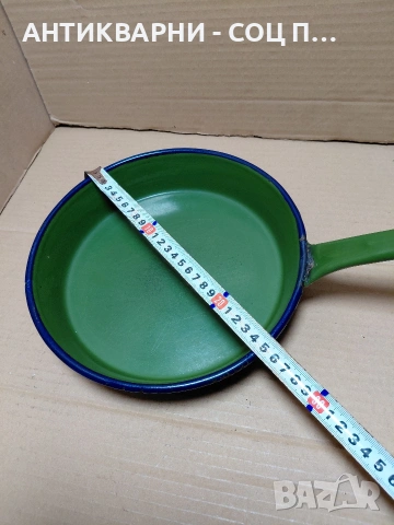 Соц Стар Емалиран Тиган. НОМЕР 342., снимка 15 - Антикварни и старинни предмети - 54101790