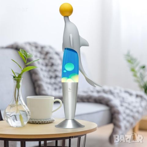 44 сантиметра лава лампа - делфин, снимка 1 - Други стоки за дома - 46270551
