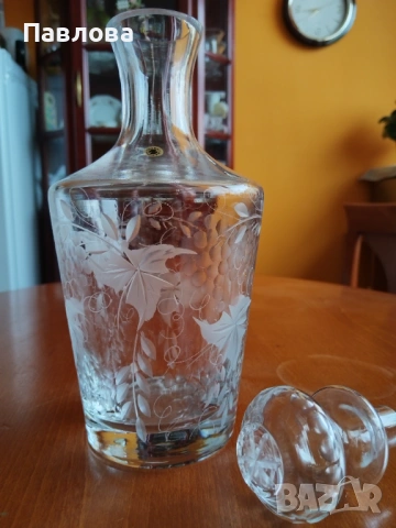 Кристални шише, ваза, пепелник, Художествена серия , снимка 6 - Вази - 54069568