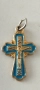 Сребърни кръста,Кръста с емайл и иконки медальони Р, снимка 5