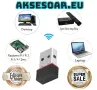 Мини USB Wi-Fi адаптер RTL8188 150 Mbps безжична WIRELESS мрежова карта WiFi адаптер за компютър, снимка 15