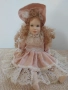 Колекционерска порцеланова кукла от бисквитен порцелан, като нова, снимка 2