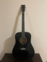 Акустична китара, черна,неизползвана, снимка 1