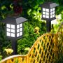 Комплект от 6 броя соларни LED лампи за двор и градина / Височина на соларната LED лампа: 27 см.; Ра, снимка 6