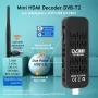 НОВ! Мини DVB-T2 HEVC H.265 Цифров декодер за телевизия, снимка 4