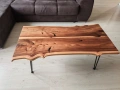 🛋️ Холна маса от масивно дърво и епоксидна смола , снимка 4