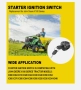 Ключ за запалване за John Deere X100 X300 X310 X390 X500 X520 X540 X530 с 2 ключа, снимка 8