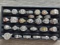 Колекция от военни сребърни пръстени/сребърен пръстен,сребро злато бронз/Моля Ви четете описанието!, снимка 2