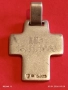 Сребърен кръст с персонална гравюра висока проба сребро 43783, снимка 9