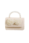 Детска чанта слонова кост с перлена панделка, Petite Fleur, снимка 1 - Чанти - 45002300