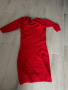 Елегантна червена рокля Mango, снимка 1 - Рокли - 44993383