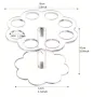 прозрачна Пластмасова Акрилна стойка поставка стелаж с 8 дупки за фунийки сладолед сладоледи, снимка 4