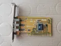 PCI 3-Port 1394 FireWire Adapter Card Q-TEC 510F VER:4.6 , снимка 1