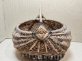 Стара Ръчно Изработена Плетена Кошница. / 1630., снимка 4
