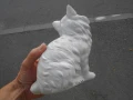СТАР ПОРЦЕЛАН БЯЛА КОТКА  ГДР GDR , снимка 6