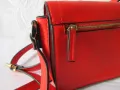 Малка дамска чанта през рамоцвят червен, снимка 3