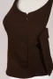 Кафяв топ с панделка на гърба – модел “Bella”, снимка 3