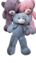 Подаръчно плюшено мече LOVE, лилаво, розово, синьо 80см, снимка 3