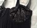 Нов дамски топ/бюстие/корсет с пайети и прозрачна талия р-р S и M, снимка 10