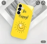 Нов премиум стил калъф за телефон с лесен дизайн на слънчева усмивка с английска буква, снимка 2