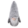 Гном със сива пухкава шапка, 31 cm, сив, снимка 1