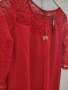 Червена дамска рокля , снимка 6