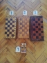 Шахове и табли кутии и фигури изработени от дърво. , снимка 2