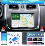 2G 64G Android 13 Радио за кола 2Din Carplay със сателитна навигация за Renault Dacia Duste, снимка 1 - Навигация за кола - 45192356