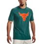 Мъжка тениска under armour x project rock brahma bull tee green orange, снимка 1