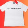 EMPORIO ARMANI бяла тениска дизайнерска , снимка 1 - Тениски - 45719462