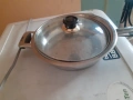 Продавам неръждаем тиган с тройно дъно , снимка 5
