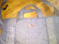Сива маркова чанта Лорелли за през рамо промазан плат нова 43х32х15см, снимка 2