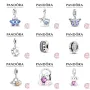 Сребърен талисман висулка 925 Pandora Sparkling Butterfly , снимка 5