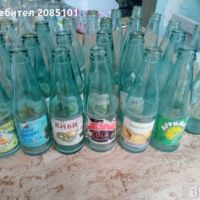 Ретро стъклени малки бутилки от безалкохолно, снимка 1 - Антикварни и старинни предмети - 45140980
