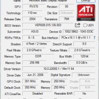 Видео карта ATi Radeon Asus X600 RV370XT 256MB DDR 128bit PCI-E, снимка 12 - Видеокарти - 45370883