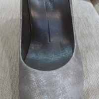 Ecco елегантни дамски обувки с ток, нови, 36 номер, естествена кожа, сиви, снимка 6 - Дамски елегантни обувки - 39868851